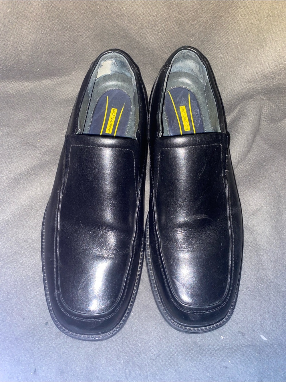 Dockers Black Leather Slip-On Loafers